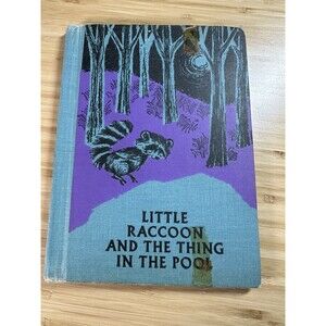 Vtg 1st Edition Little Raccoon and the Thing in the Pool Book Lilian Moore 1963